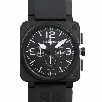 BELL＆ROSS ベル&ロス スーパーコピー BR01-94CFB-CA クロノグラフ メンズ ブラック/ホワイト